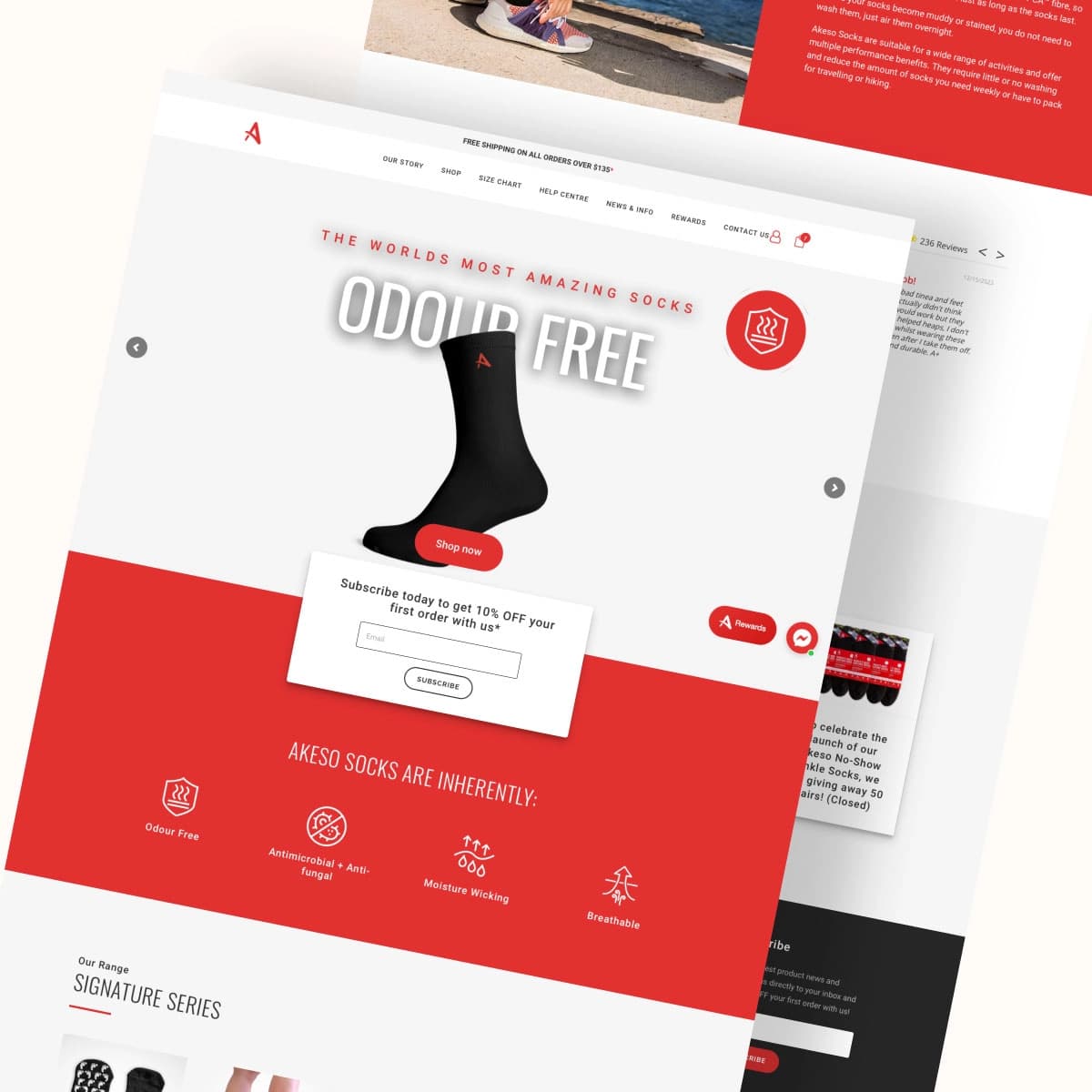 Akeso Socks UI